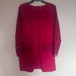 Lace Sleeve Shift Dress Size 3XL